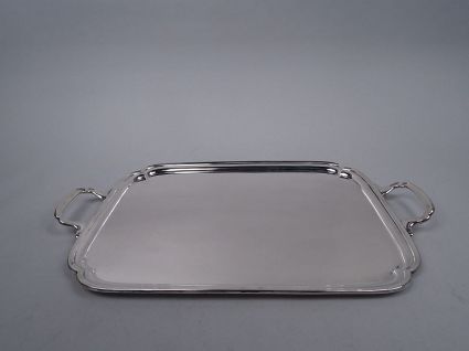 English Modern Georgian Sterling Silver Tray by Viner 1950