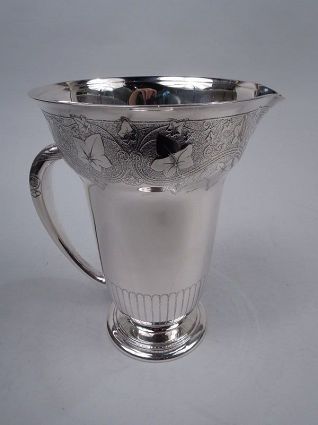 Tiffany Edwardian Modern Classical Sterling Silver Water Pitcher
