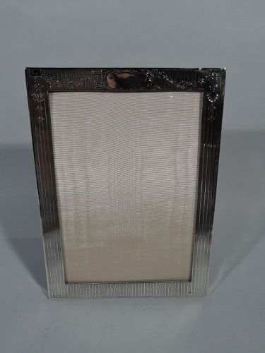 Antique American Edwardian Sterling Silver Picture Frame