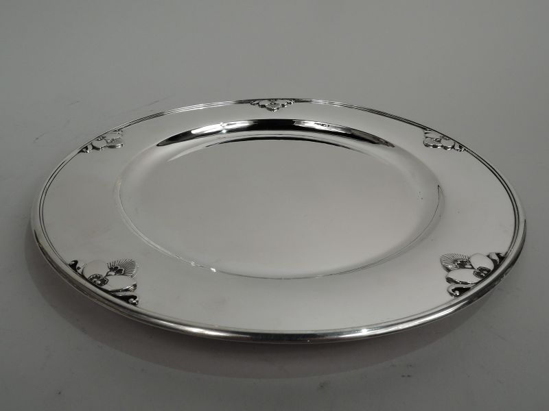 Georg Jensen Cactus Sterling Silver Dinner Plate Charger