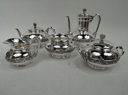 Antique Tiffany Victorian Classical Coffee & Tea Set
