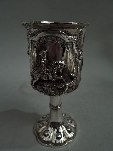 English Victorian Gothic Goblet with Canadian Literature Association