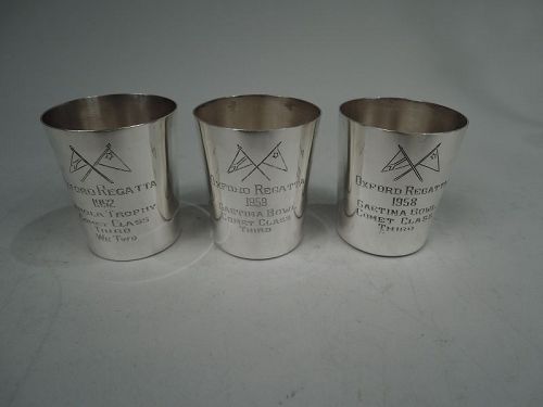 Set of 3 Maryland Midcentury Yacht Club Shot Glasses