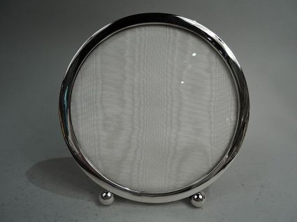 Udall & Ballou American Modern Sterling Silver Round Picture Frame