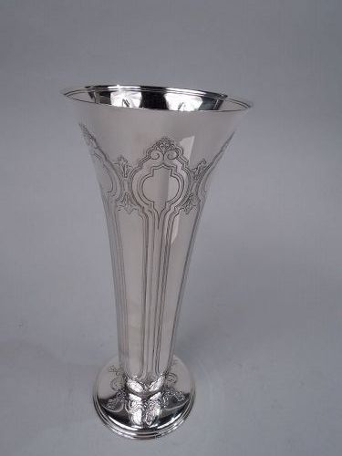 Antique Tiffany Edwardian Classical Sterling Silver Vase