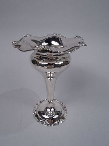 Antique Gorham Edwardian Art Nouveau Sterling Silver Vase 1904