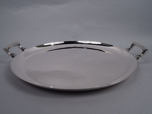Harrods English Art Deco Between-the-Wars Sterling Silver Tray 1938