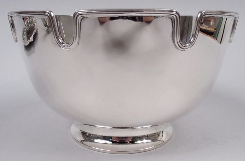 Tiffany Midcentury Modern Sterling Silver Monteith Bowl