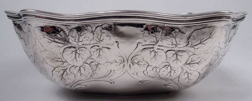 Beautiful Tiffany Edwardian Art Nouveau Sterling Silver Bowl