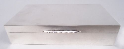 Mappin & Webb English Modern Sterling Silver Box 1965